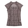 CHEERART Sheer Top Vintage Mesh Transparent Blouse Women Summer Floral Designer Tight Aesthetic See Through Ladies Top 2020 - Image 6