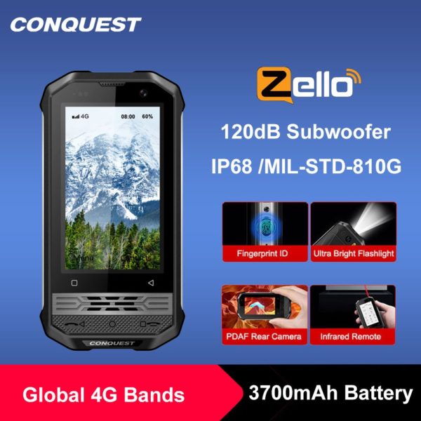 CONQUEST F2 Luxury Mini IP68 Rugged Smartphone 2020 Mobile Phone NFC Global Version Little F2 Android Smart Phone Movil