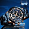 CURREN New Fashion Mens Watches with Stainless Steel Top Brand Luxury Sports Chronograph Quartz Watch Men Relogio Masculino - Image 2
