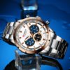 CURREN New Fashion Mens Watches with Stainless Steel Top Brand Luxury Sports Chronograph Quartz Watch Men Relogio Masculino - Image 6