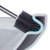 Cleanhome Wall Hanging TPR Toilet Brush with a Tweezer and Holder Set Silicone Bristles for Floor Bathroom Cleaning - Image 2