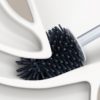 Cleanhome Wall Hanging TPR Toilet Brush with a Tweezer and Holder Set Silicone Bristles for Floor Bathroom Cleaning - Image 4
