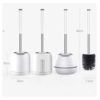 Cleanhome Wall Hanging TPR Toilet Brush with a Tweezer and Holder Set Silicone Bristles for Floor Bathroom Cleaning - Image 6