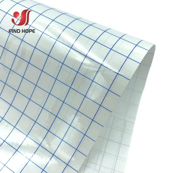 Clear Vinyl Application Tape w/Blue Alignment Grid for Car Wall Craft Art Decal Transfer Paper Tape Adhesive DIY 30cm*100cm - Image 6