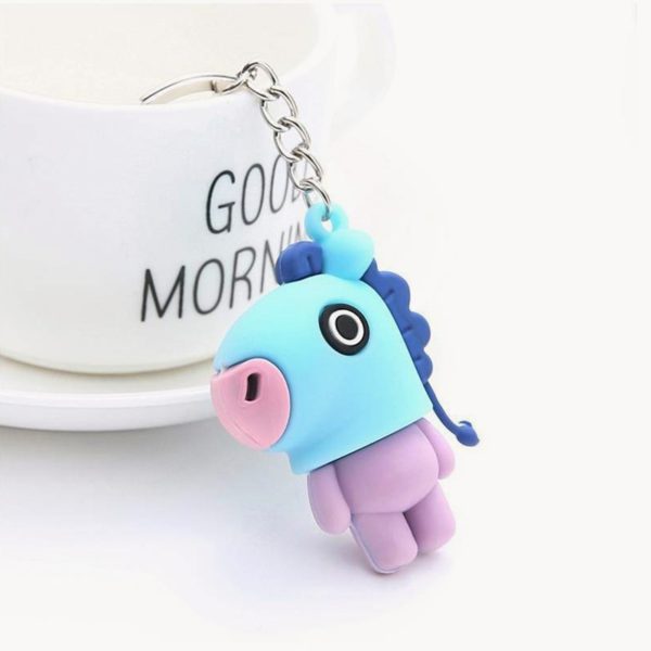 Cute Doll Keychains Kawaii Cartoon Key Chains Key Ring Animal Rabbit Robot Dog Heart Keyrings For Women Child Girl Gifts - Image 4