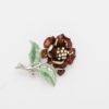 Cute Ladies Broches Wedding Dress Plant Jewelry Crystal Rhinestone Flower Brooch For Women Broshce Metal Leaf Broches Mujer pins - Image 5
