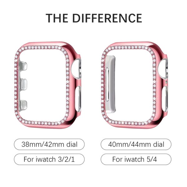 Diamond Bumper Protective Case for Apple Watch Cover Series 6 SE 5 4 3 21 38MM 42MM Clock For Iwatch 40mm 44mm watch accessories - Image 3