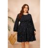Dresses Summer Woman 2021 kleider damen Large Size Dress Plus Size sukienka z długim rękawem vestiti donna eleganti Floral Dress - Image 5