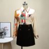 Elegant Print Chiffon Blouse Women Korean Long Sleeve Shirt Modis Tops 2021 New Arrival - Image 4