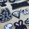 Fashion Embroidery Patches for Clothes Jacket Jeans Appliques Stickers Clothing Badges Iron on Patch Black White Animal Letter - Image 2