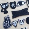 Fashion Embroidery Patches for Clothes Jacket Jeans Appliques Stickers Clothing Badges Iron on Patch Black White Animal Letter - Image 5