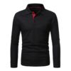 Fashion Men Casual Shirts Men Autumn Winter Long Sleeve Turndown Neck T Shirt Top Tee Outwear Blouse 2021 Spring Autumn Shirt - Image 2