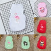 Flamingo pattern Soft Pet Clothes Dog Clothing&Shoes Dog Clothes Vest Shirt Pet Vest shirt Pet Products Summer Cat Vest T-shirt - Image 2