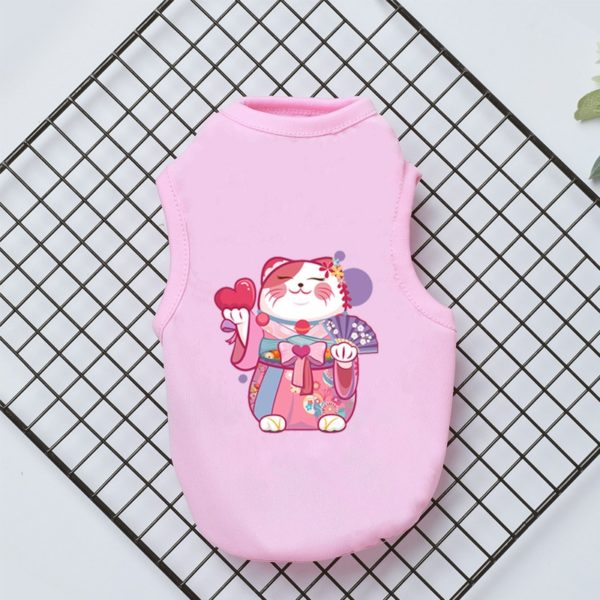 Flamingo pattern Soft Pet Clothes Dog Clothing&Shoes Dog Clothes Vest Shirt Pet Vest shirt Pet Products Summer Cat Vest T-shirt - Image 5