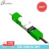 Free Shipping 50, 100PCS/Lot FTTH ESC250D SC APC and SC UPC Single-Mode Fiber Optic Quick Connector FTTH SM Optic Fast Connector