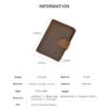 HEPIDEM RFID High Quality Crazy Horse Genuine Leather Slim Wallet 2020 New Front Pocket Money Dollar Bill Purse for Men 8129 - Image 4