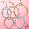 HOT Sale 925 Sterling Silver O Pendant fit Original Pamura Necklace DIY Charm Beads Jewelry Gift