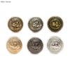 Halo Home 5pcs Lion Pattern Shank Metal Button Round for Sewing Clothing Suits Blazer Jacket Uniform Handwork 12.5-25mm - Image 2