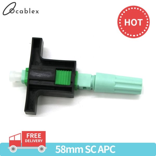 High Quality 58MM SC APC SM Single-Mode Optical Connector FTTH Tool Cold Connector Tool Fiber Optic Fast Connnector