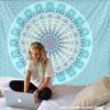 India Mandala Tapestry Wall Hanging Boho Decor Wall Cloth Tapestries Psychedelic Hippie Night Moon Tapestry Mandala Wall Carpet - Image 2
