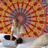 India Mandala Tapestry Wall Hanging Boho Decor Wall Cloth Tapestries Psychedelic Hippie Night Moon Tapestry Mandala Wall Carpet - Image 3