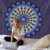 India Mandala Tapestry Wall Hanging Boho Decor Wall Cloth Tapestries Psychedelic Hippie Night Moon Tapestry Mandala Wall Carpet - Image 4
