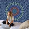 India Mandala Tapestry Wall Hanging Boho Decor Wall Cloth Tapestries Psychedelic Hippie Night Moon Tapestry Mandala Wall Carpet - Image 6