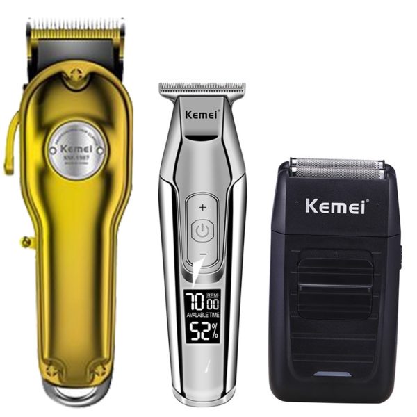 Kemei hair clipper electric hair trimmer barber hair cutter mower hair cutting machine kit combo KM-1987 KM-1986 KM-5027 KM-1102 - Image 2