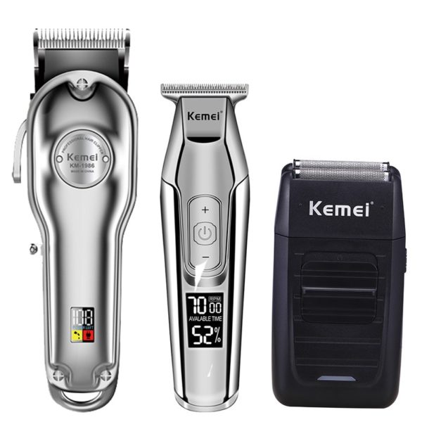 Kemei hair clipper electric hair trimmer barber hair cutter mower hair cutting machine kit combo KM-1987 KM-1986 KM-5027 KM-1102 - Image 3