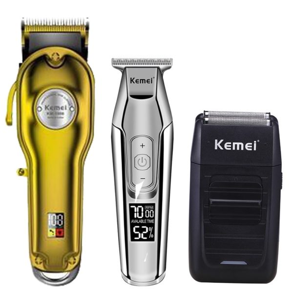 Kemei hair clipper electric hair trimmer barber hair cutter mower hair cutting machine kit combo KM-1987 KM-1986 KM-5027 KM-1102 - Image 4