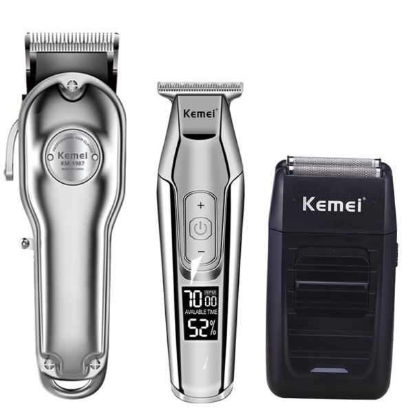 Kemei hair clipper electric hair trimmer barber hair cutter mower hair cutting machine kit combo KM-1987 KM-1986 KM-5027 KM-1102