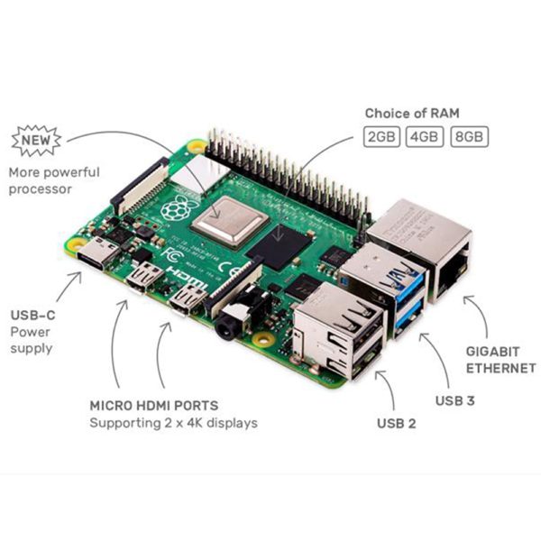 Latest Raspberry Pi 4 Model B 8GB RAM Raspberry Pi 4 1.2 version BCM2711 Quad core Cortex-A72 ARM v8 1.5GHz - Image 2