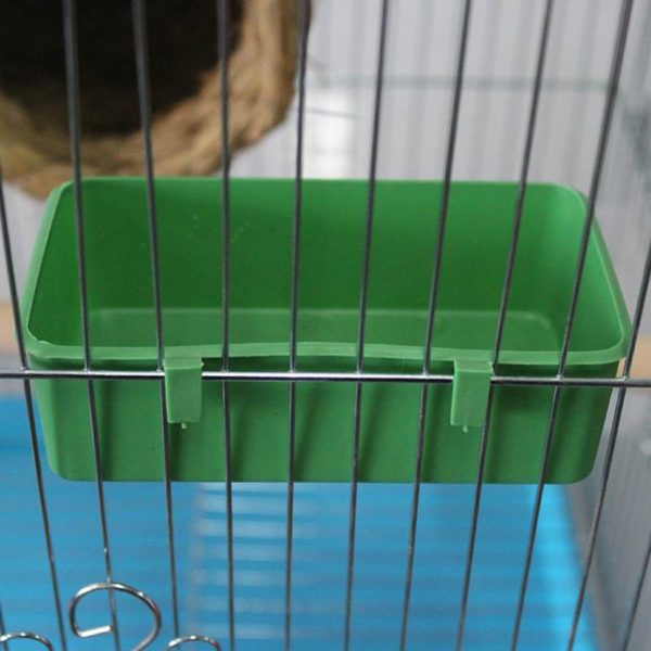 Legendog Plastic Bird Bath Tub Parrot Shower Bathtub Bird Food Bowl for Cage Bird Feeders Small Bird Parrot Cage Bird Toys - Image 2