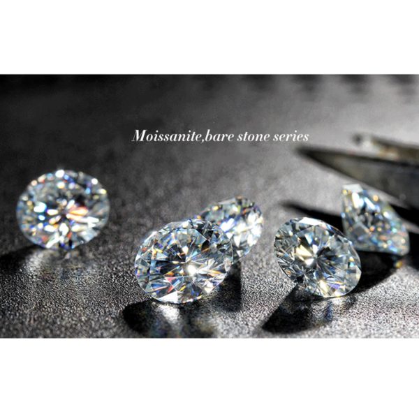 Loose Gemstones Moissanite Stone 3mm To 12mm D Color VVS1 Round Diamond Shape Excellent Cut Pass Moissanite Tester Gems For Ring - Image 6