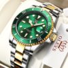 Luxury Men Watch Original Top Brand Green Waterproof Quartz Sports Stainless Steel dive Rolexable Wristwatch Reloj Hombre Box