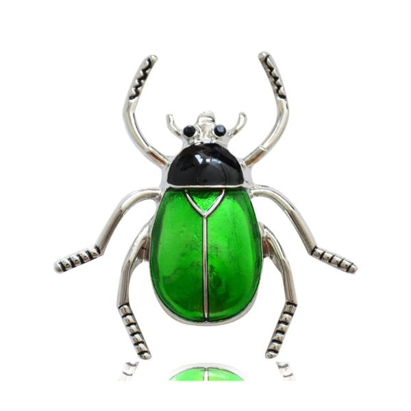 MZC 9 Styles Insect Bee Frog Brooches Pin Female Hijab Pin Snails Beetle Broche Male Suit Lapel Pin Animal Crystal Strass Brooch - Image 6