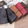 Men RFID Button Credit Card Holder High Quality Metal Aluminum Auto Pop-up RFID ID Card Case Black Wallet Coin Purse - Image 6