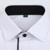 Men's clothing Wedding Shirt Long Sleeve Men Dress Shirts Man Business Party Solid Casual Shirt Work Wear Formal Slim Male Shirt - Image 4