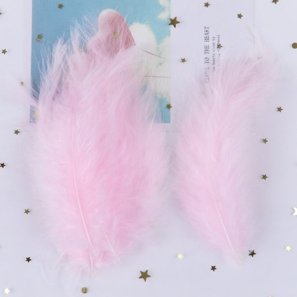 Natural 100PCS/Bag Turkey Feathers 4-6inch Macaron Marabou Plumes DIY jewelry decorative accessories Decoration plume Crafts - Image 3