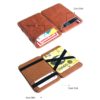 New Fashion Slim Men's Leather Magic Wallet Korea Designer Credit Card Holder Women Small Cash Clip Bilfold Man Clamps for Money - Image 4