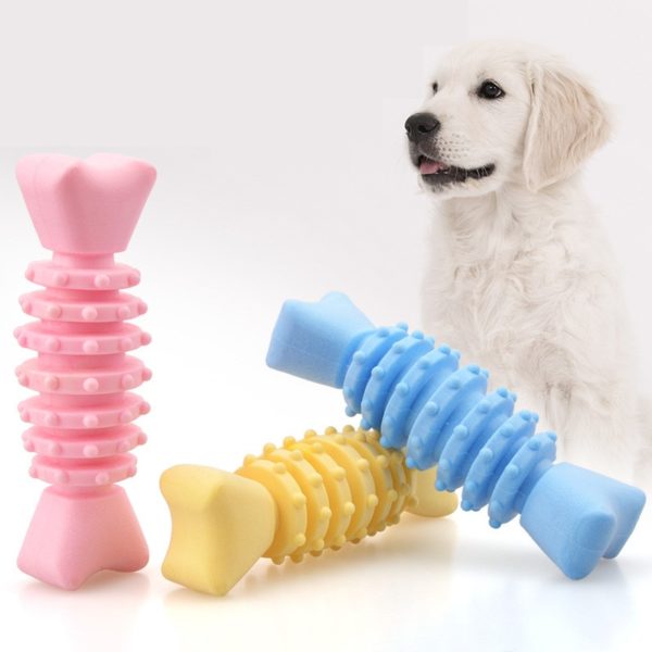 New Rubber Dog Toy with Thorn Bone Rubber Ring Molar Teeth Pet Toy Dog Bite Resistant Molar Training Drop Shipping - Image 3