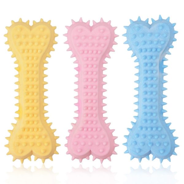 New Rubber Dog Toy with Thorn Bone Rubber Ring Molar Teeth Pet Toy Dog Bite Resistant Molar Training Drop Shipping - Image 4