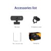 New Webcam 2K Auto Focus USB Full HD Web Camera with Microphone Cam for Mac Laptop Computer Video Live Streaming - Image 6