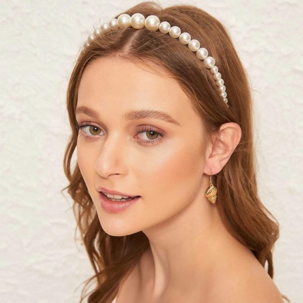 New Women Elegant Full Pearls Simple Hairbands Sweet Headband Hair Hoops Holder Ornament Head Band Lady Fashion Hair Accessories - Image 2