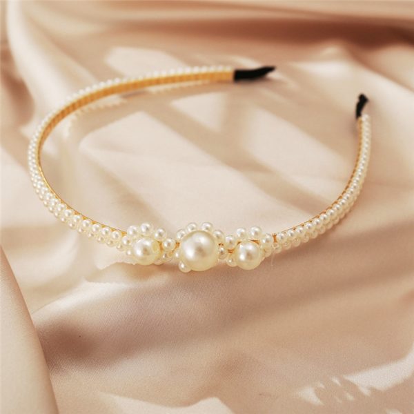 New Women Elegant Full Pearls Simple Hairbands Sweet Headband Hair Hoops Holder Ornament Head Band Lady Fashion Hair Accessories - Image 5