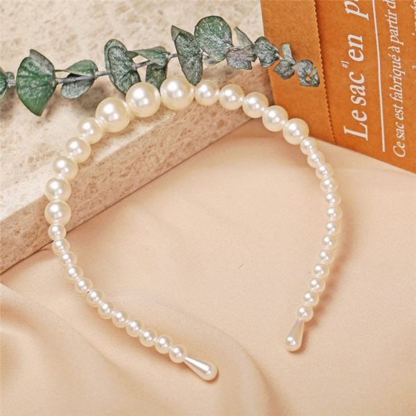 New Women Elegant Full Pearls Simple Hairbands Sweet Headband Hair Hoops Holder Ornament Head Band Lady Fashion Hair Accessories - Image 6