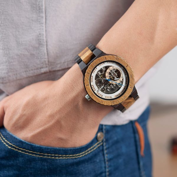 Personalized Customiz Watch Men BOBO BIRD Wood Automatic Watches Relogio Masculino OEM Anniversary Gifts for Him Free Engraving - Image 5