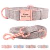Personalized Dog Collar And Leash Set Free Engraved Pet Dog ID Tag Nameplate Collars For Small Medium Large Dogs Collar
