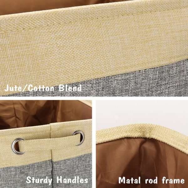 Personalized Pet Dog Toy Storage Basket Dog Canvas Bag Foldable Pet Toys Linen Storage Box Bins Dog Accessories Pet Supplies - Image 3