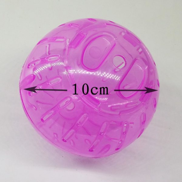 Plastic Pet Rodent Mice Jogging Ball Hamster Gerbil Rat Exercise Portable Funny Solid Hamster Running Balls Play Toys Accessory - Image 6